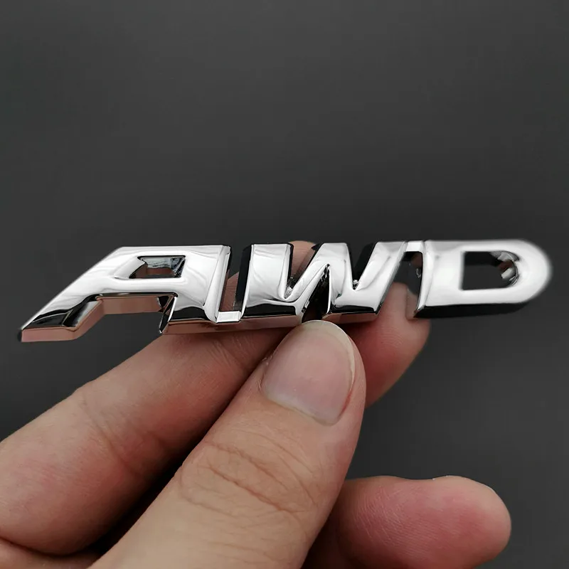 3D металлический значок AWD для кузова автомобиля, эмблема декаля для полного привода 4WD SUV Off Road для Toyota Impreza Subaru Honda V6 on.