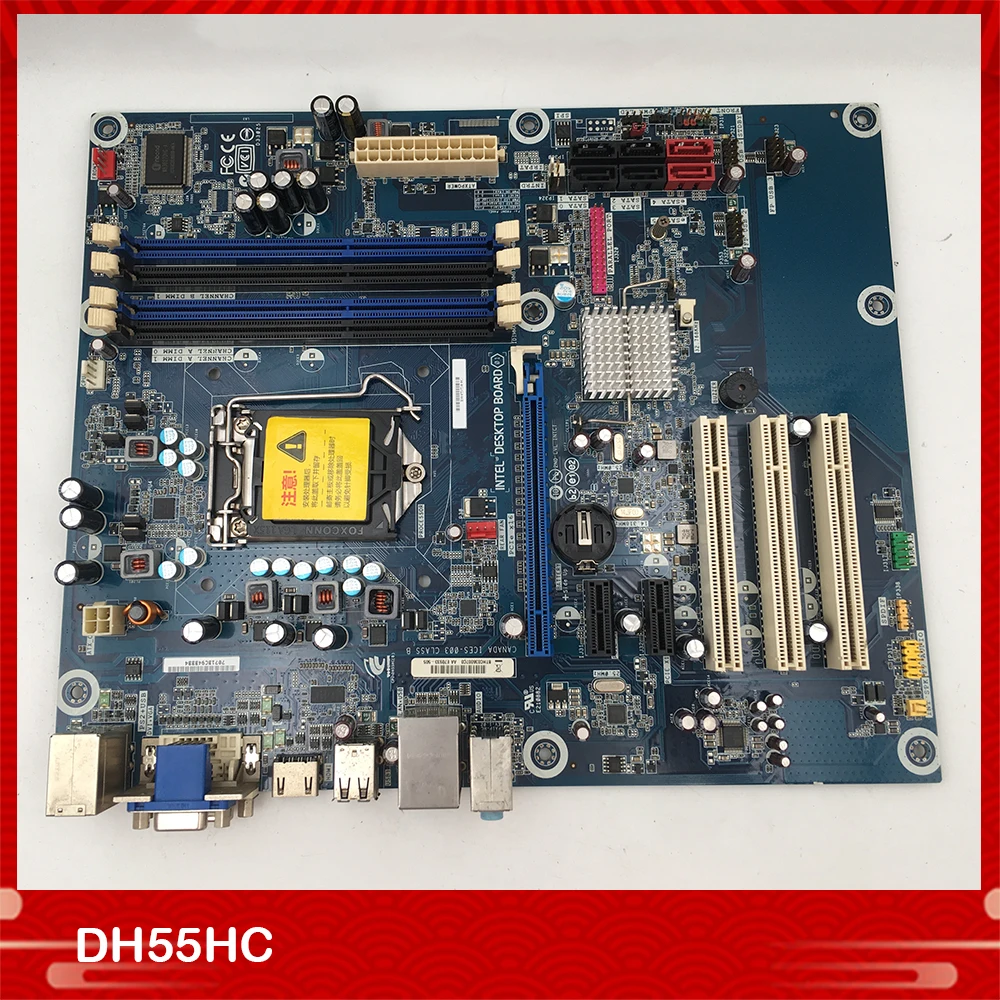Original Industrial Motherboard For Intel DH55HC P55 1156 Support i3 i5 i7 Perfect Test Good Quality