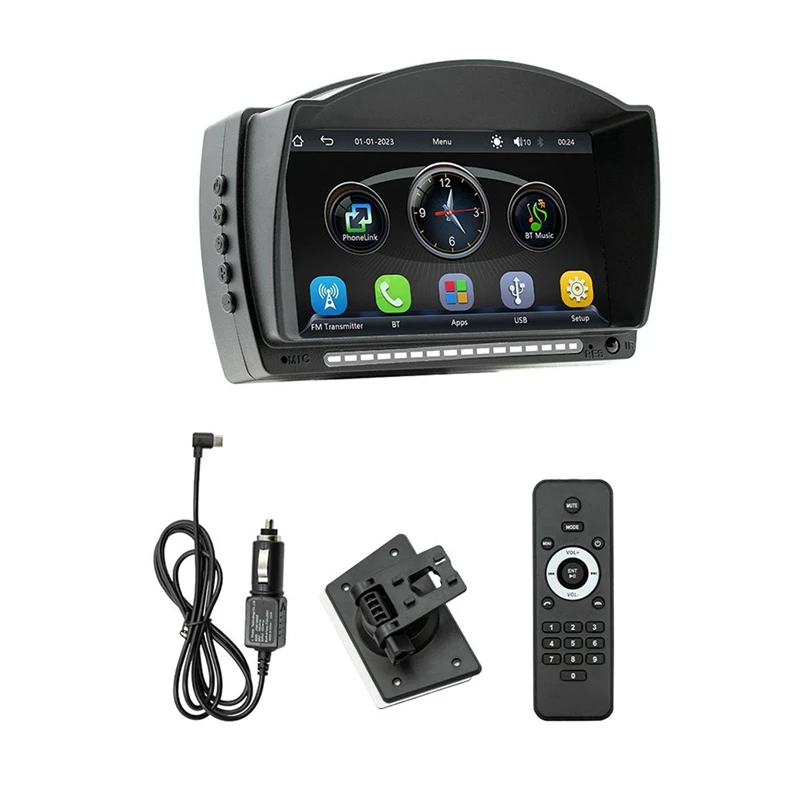 

4.7Inch Car Touch IPS Screen Wireless Carplay Android Auto Car Portable Radio Bluetooth MP5 Multimedia Host Durable