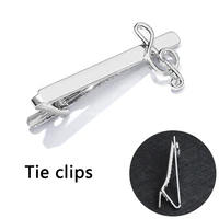 new men tie clips creative note business accessories shirts tie clips fashion popular custom exquisite banquet gifts wholesale