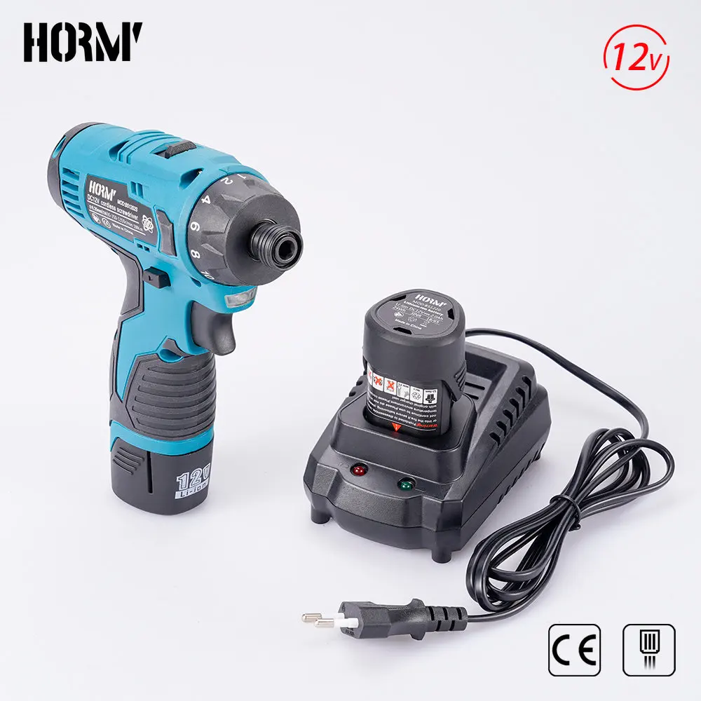 12V Cordless Impact Electric Drill Screwdriver Hand Driver W