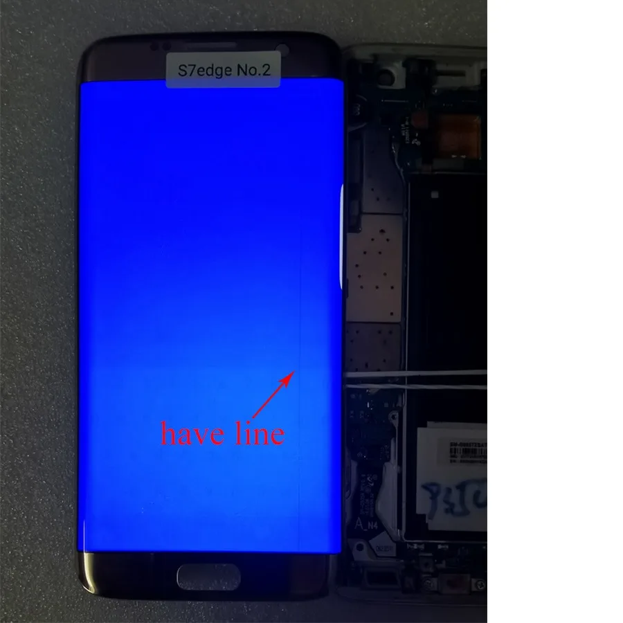 Оригинальный дисплей 5 дюйма с линейным дефектом для SAMSUNG Galaxy S7 edge ЖК-дисплей G935F