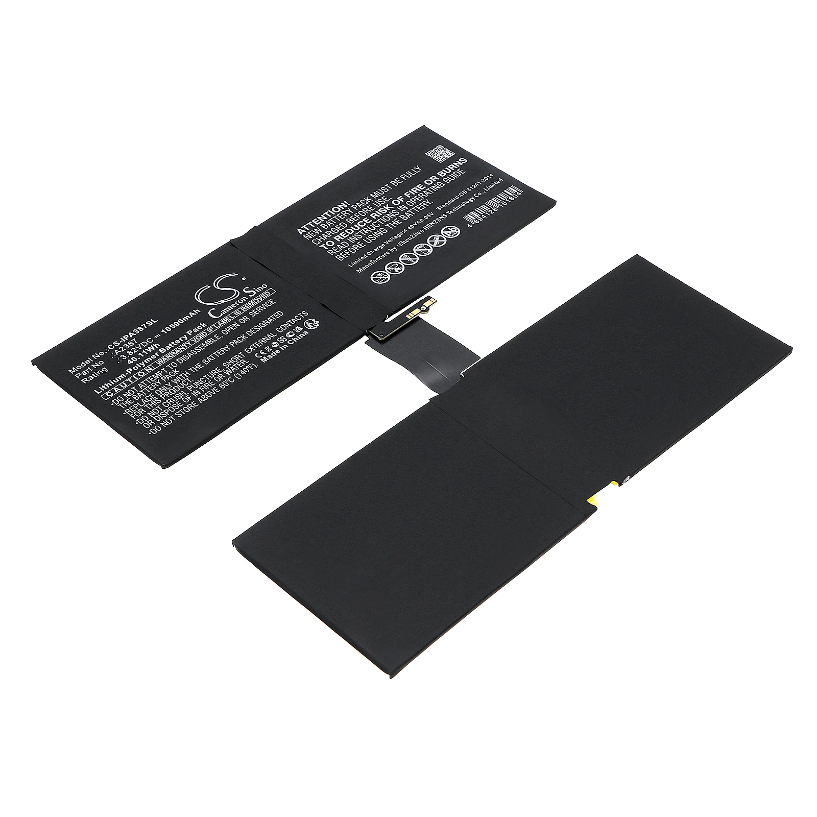 Фото Сменный аккумулятор CS для Apple iPad Pro 12,9 2021, iPad Pro 5-го поколения 12,9 2021, A2378, A2461, A2379 №1