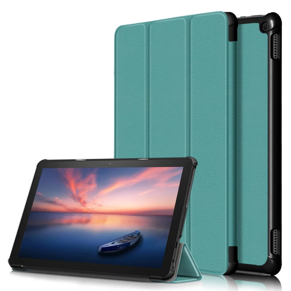 

Case for All-New Kindle Fire HD 10 2021, Slim Lightweight Tri-fold Shell Multi-Angle Stand Cover 10 Plus