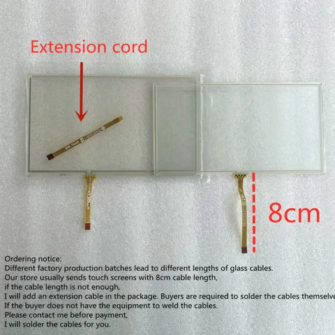 10pcs lot 62 inches 15588mm 7 inches 165100mm 8 inches 192116 192117mm GPS touch screen resistance touch panel compatibility
