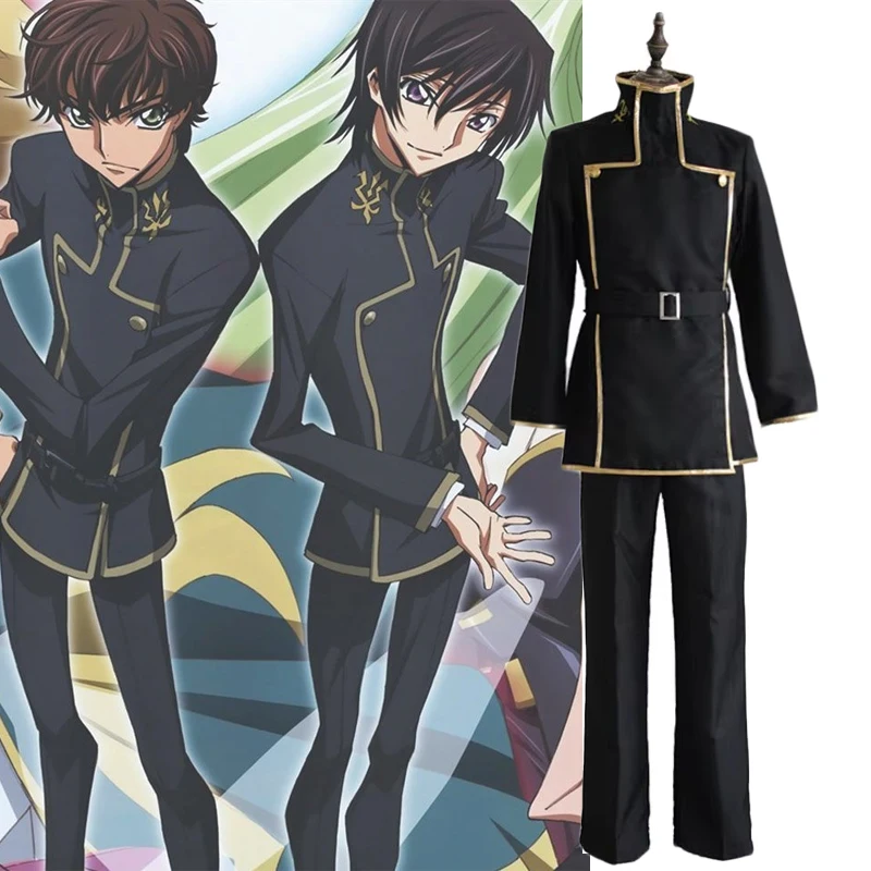 Фото Костюм для косплея Лелоша из Code Geass: Ви Британия, униформа Черного Принца, классический аниме-костюм на Хэллоуин, мужской костюм №1
