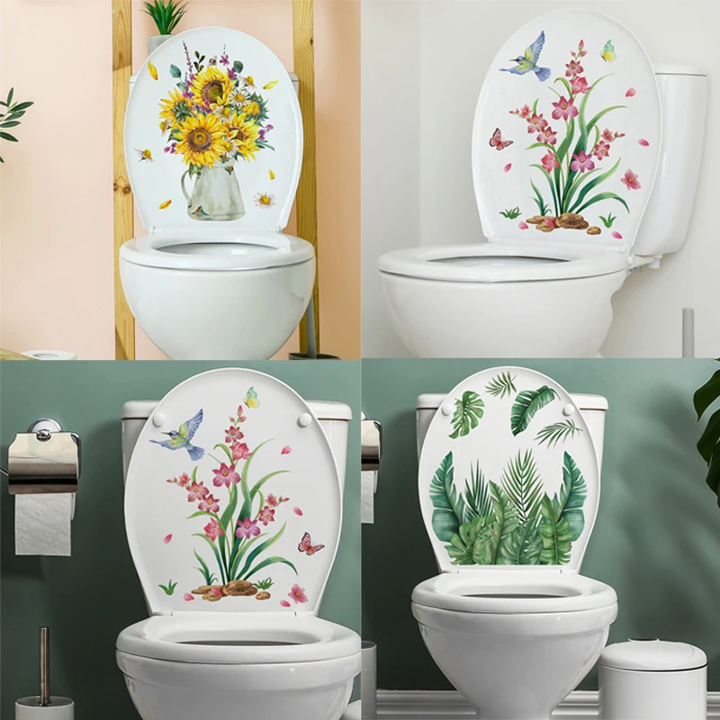 Lid Cover Decals Pvc Sticker Removable Self-adhesive Wall Art Decor