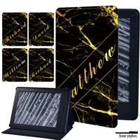 tablet stand cover case for kindle paperwhite5th6th7th10thkindle 10th 8th6 protective shell with name marble pattern