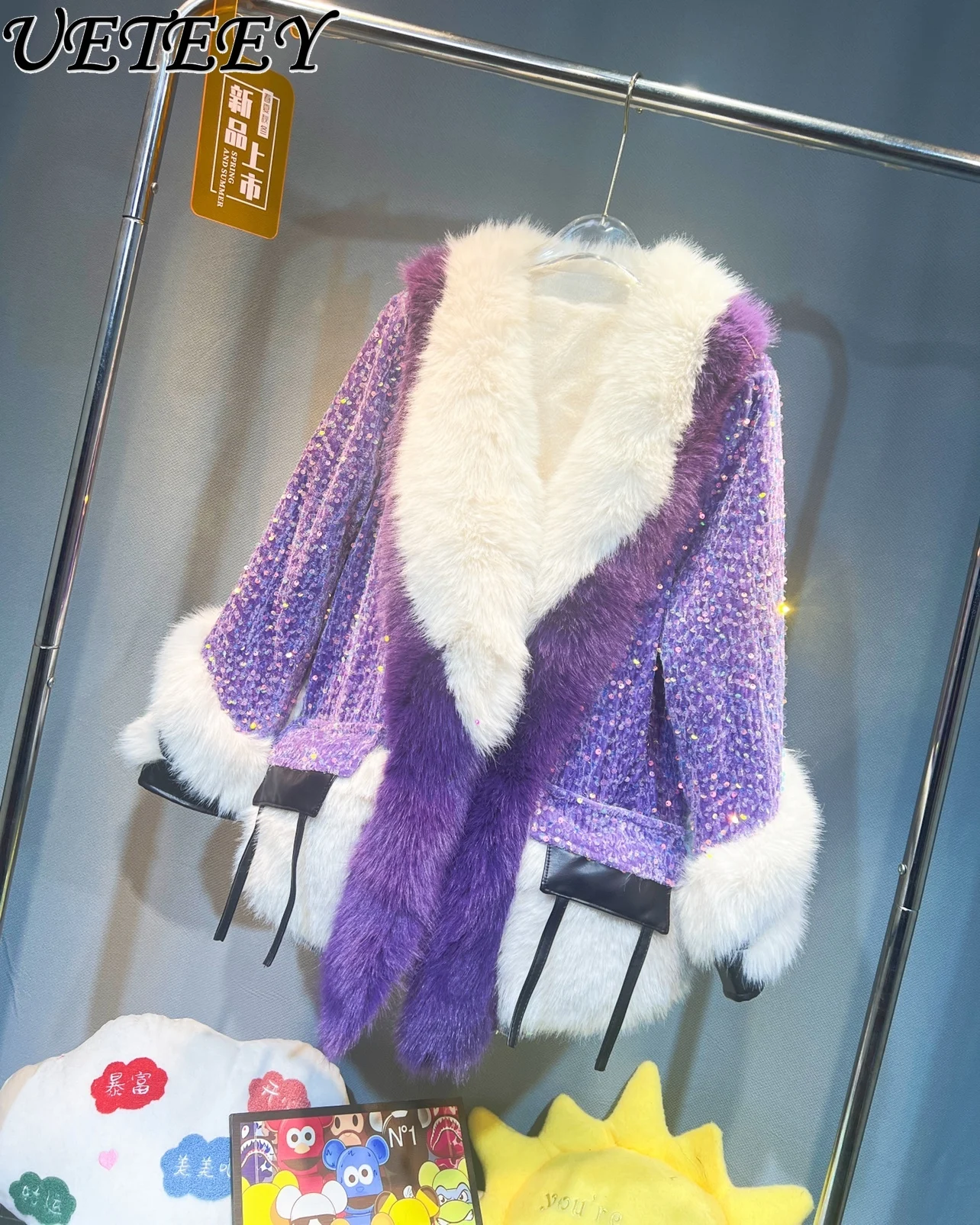 Рисунок 6 - Утепленная пурпурная шуба из меха кролика Рекс