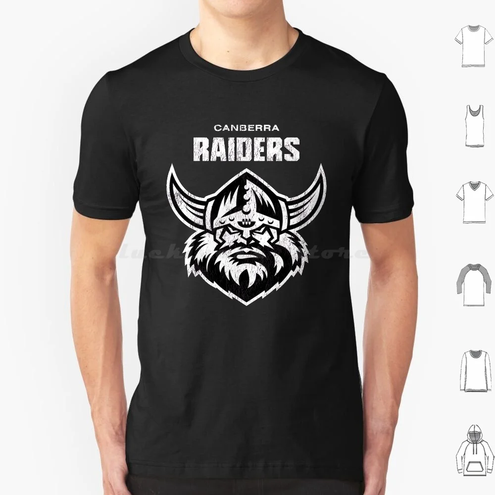 

Новинка 2022, футболка Canberra Raiders-вареная, изношенная и состаренная с логотипом, хлопковая футболка для мужчин и женщин с принтом «сделай сам», ...