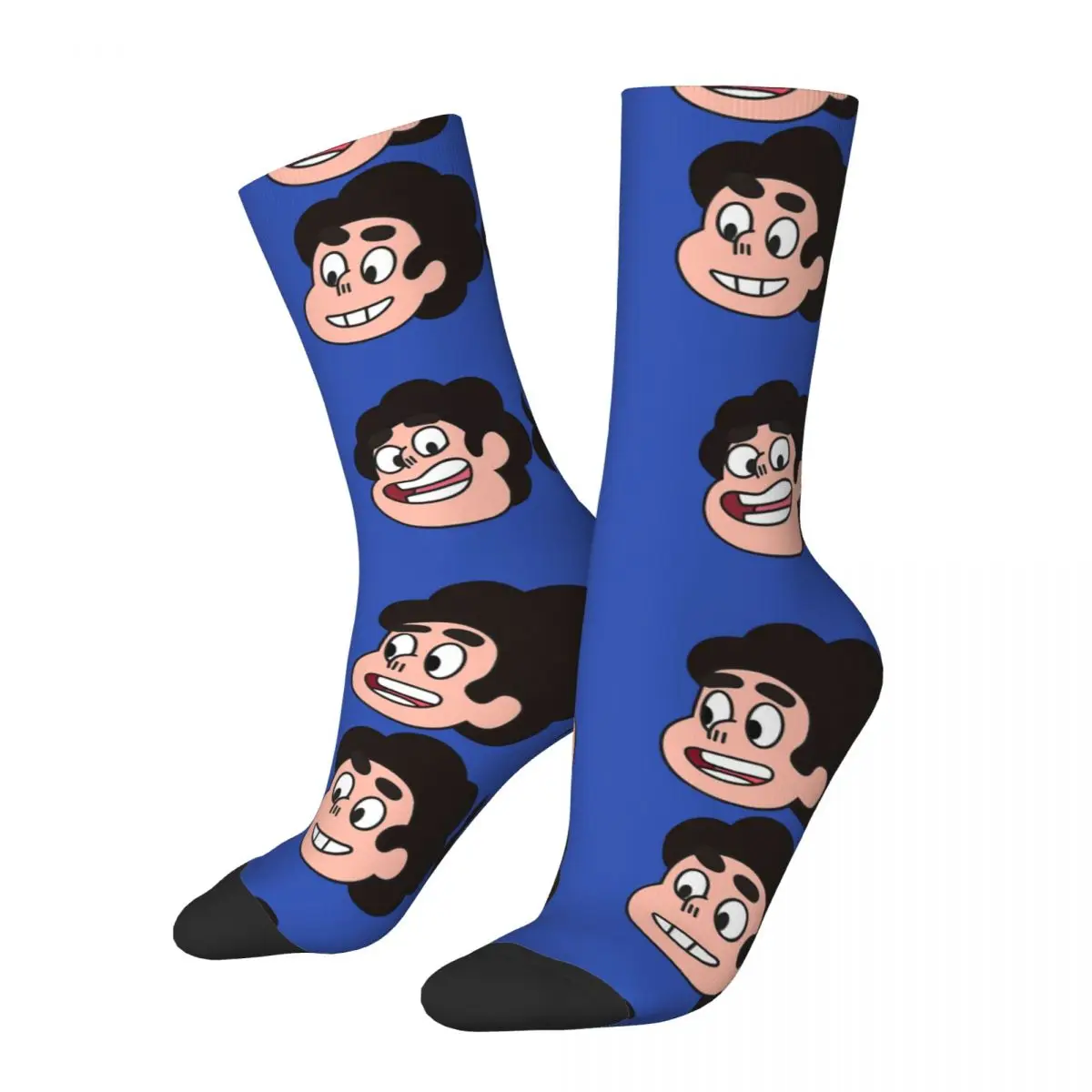 

Funny Crazy Sock for Men Cool Printing Hip Hop Harajuku Steven Universe Animation Science Fiction Happy Pattern Crew Sock