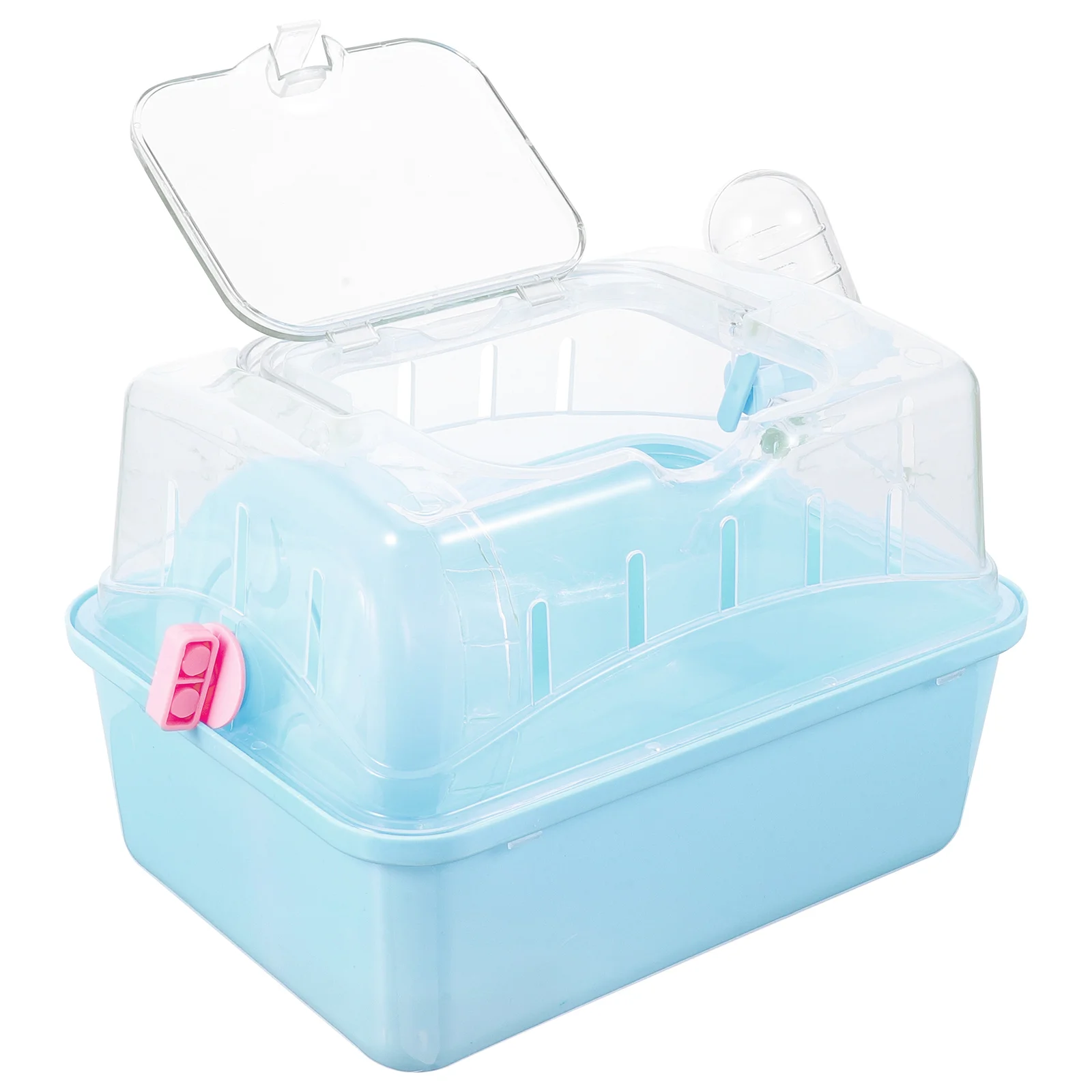 

Hamster Cage Clear Container Small Guinea Pigs Cages Carrying Case Hamsters Plastic Travel Pet Carrier
