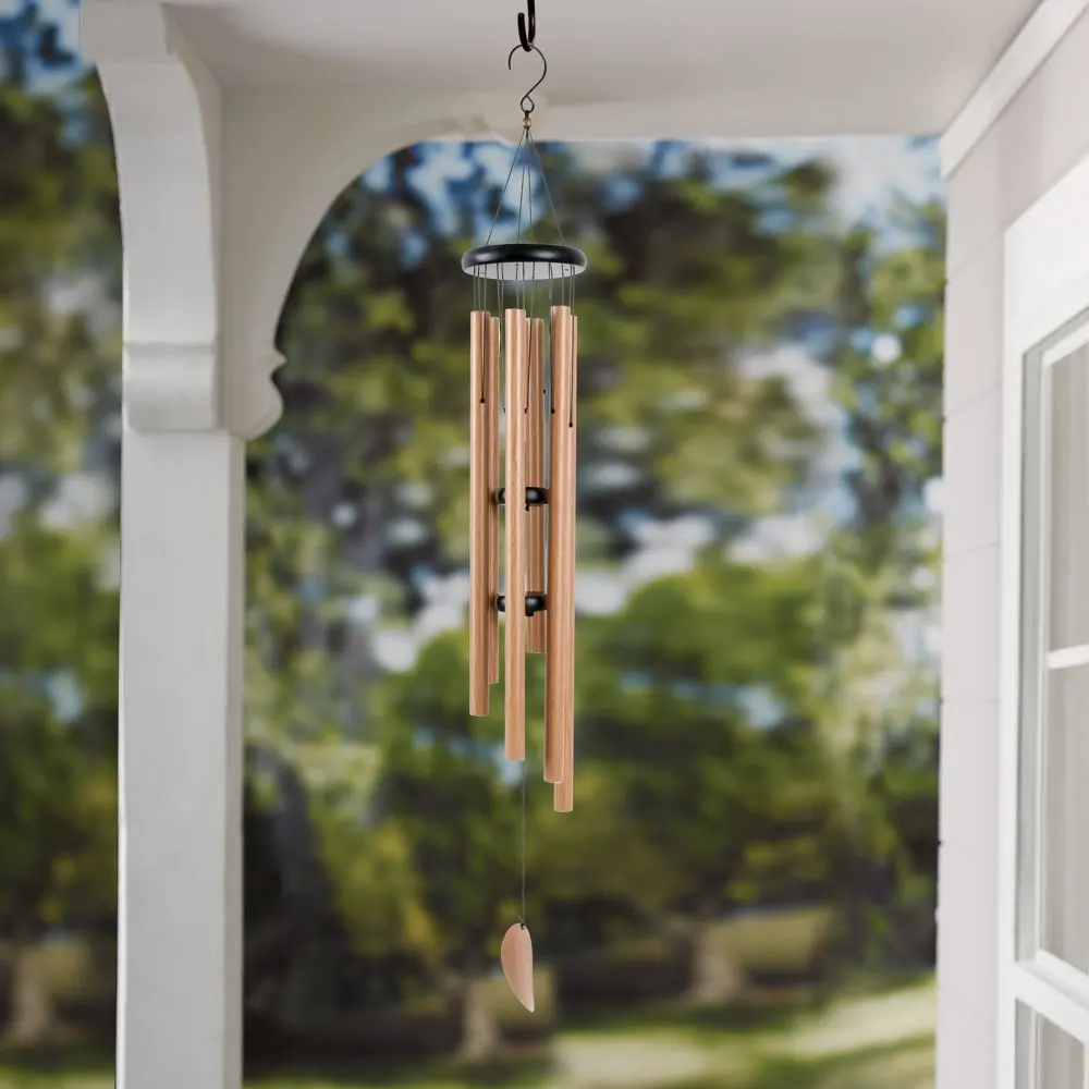 

50.4"H Wood Metal Outdoor Wind Chime