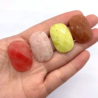 3pcs faceted beads natural stone agate candy color rectangular agate pendant for jewelry making diy earring accessory gift