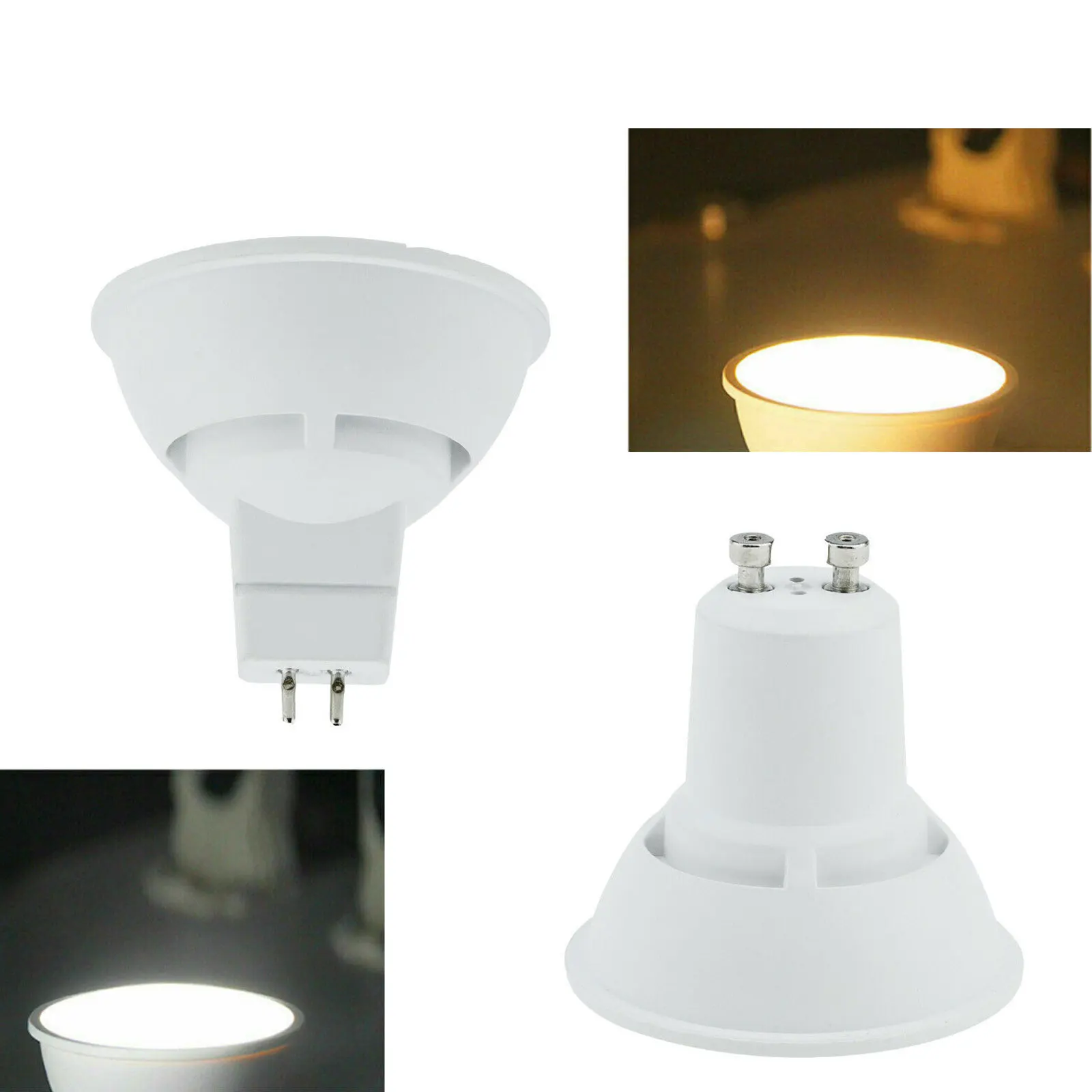 10X Led Лампа Gu10 MR16 Gu5.3 Маленькая лампочка Стол с регулируемой лампой Алюминиевый