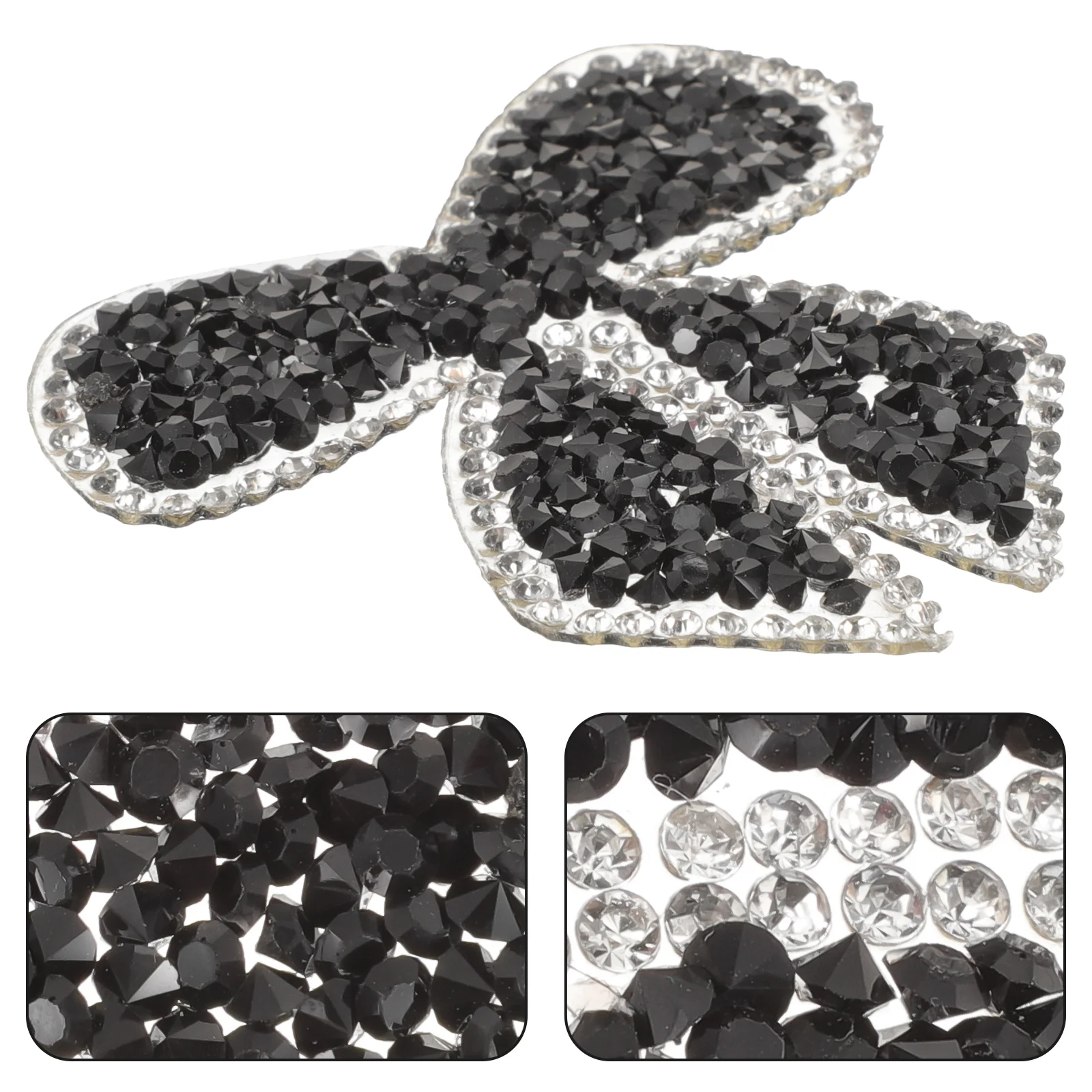 

Hot Glue Bottom Cloth Sticker Bowknot Appliques Bride Outfits Glitter Melt Adhesive Clothing Patches Dresses