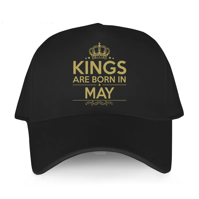 

New arrived short visor hat men luxury brand caps KINGS ARE BORN IN MAY Unisex Outdoor Baseball cap Sports Snapback Running Hat