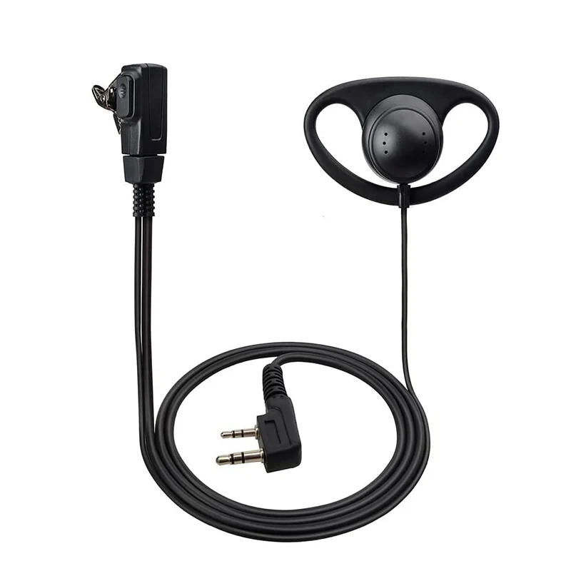 Headset for Baofeng UV-5R BF-888s BF-F8HP UV-82 UV-82HP Kenwood Retevis Two Way Radio 2 Pin Walkie Talkie Earpiece with Mic PTT