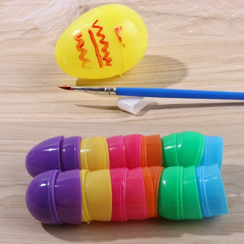 Набор разноцветных пасхальных яиц набор из 12 пластиковые наполнители для