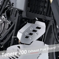 new tenere 700 motorcycle accessories aluminum exhaust pipe guard heat shield cover guard fender for yamaha tenere700 xtz 700 t7