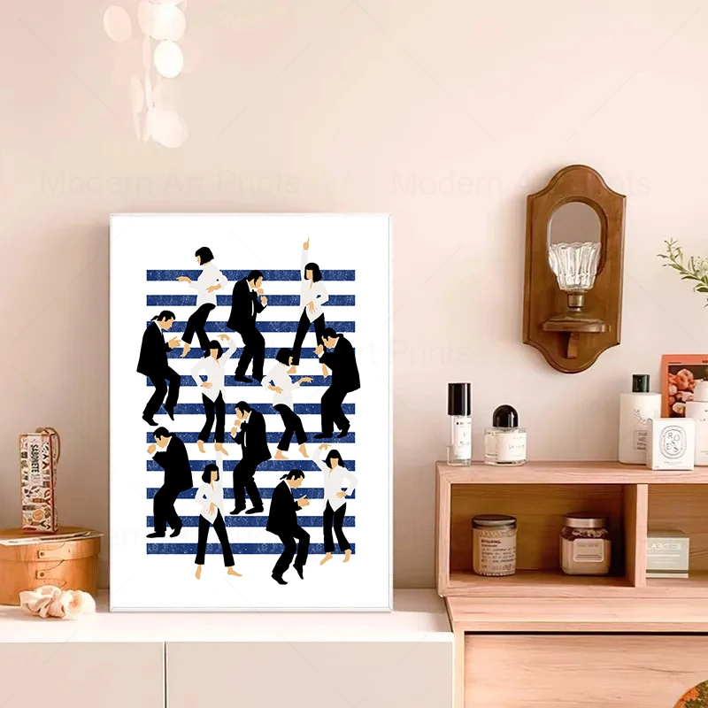 Абстрактная картина на холсте La Land Dancing Grease Movie Posters Prints Wall Pictures Funny Pulp Fiction