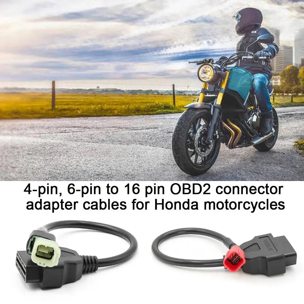 4-контактный 6-контактный 16-контактный разъем OBD2 АДАПТЕРНЫЕ кабели для мотоциклов
