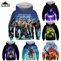 fortnite kids hoodies game 3d printed sweatshirt long sleeve clothes for teens boys girls 3 14years child pullover hoody costume