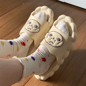Cat Soft Bottom Slippers Female Summer Student Dormitory Lovely Girl Cartoon Non Slip Bath Sandals Slides Flip Flops