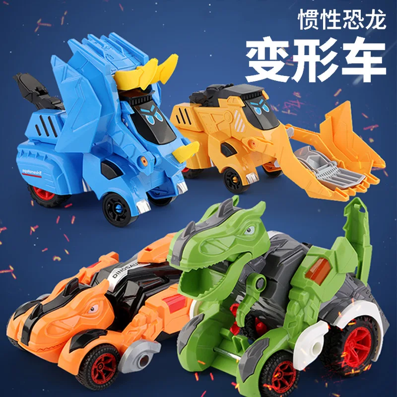 

New Dinosaur Car Deformation Toy Transforming Car Toy For Children Gift Tyrannosaurus Rex Transformation Car Boy Toys