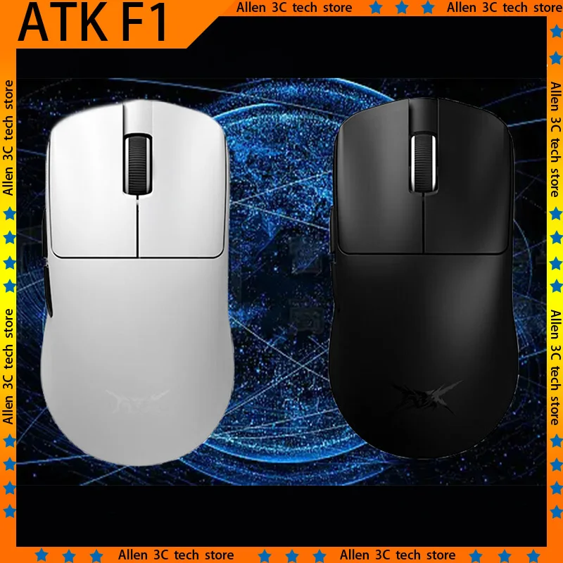 Беспроводная мышь ATK Liekong F1 Paw3950 двойной режим скандинавский чип 52840 8K легкие FPS