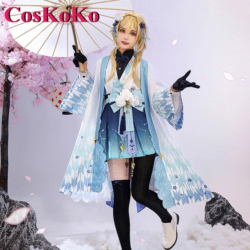 

CosKoKo Lumine Косплей Аниме игра Genshin ударопрочный костюм Великолепная Женская фотоформа