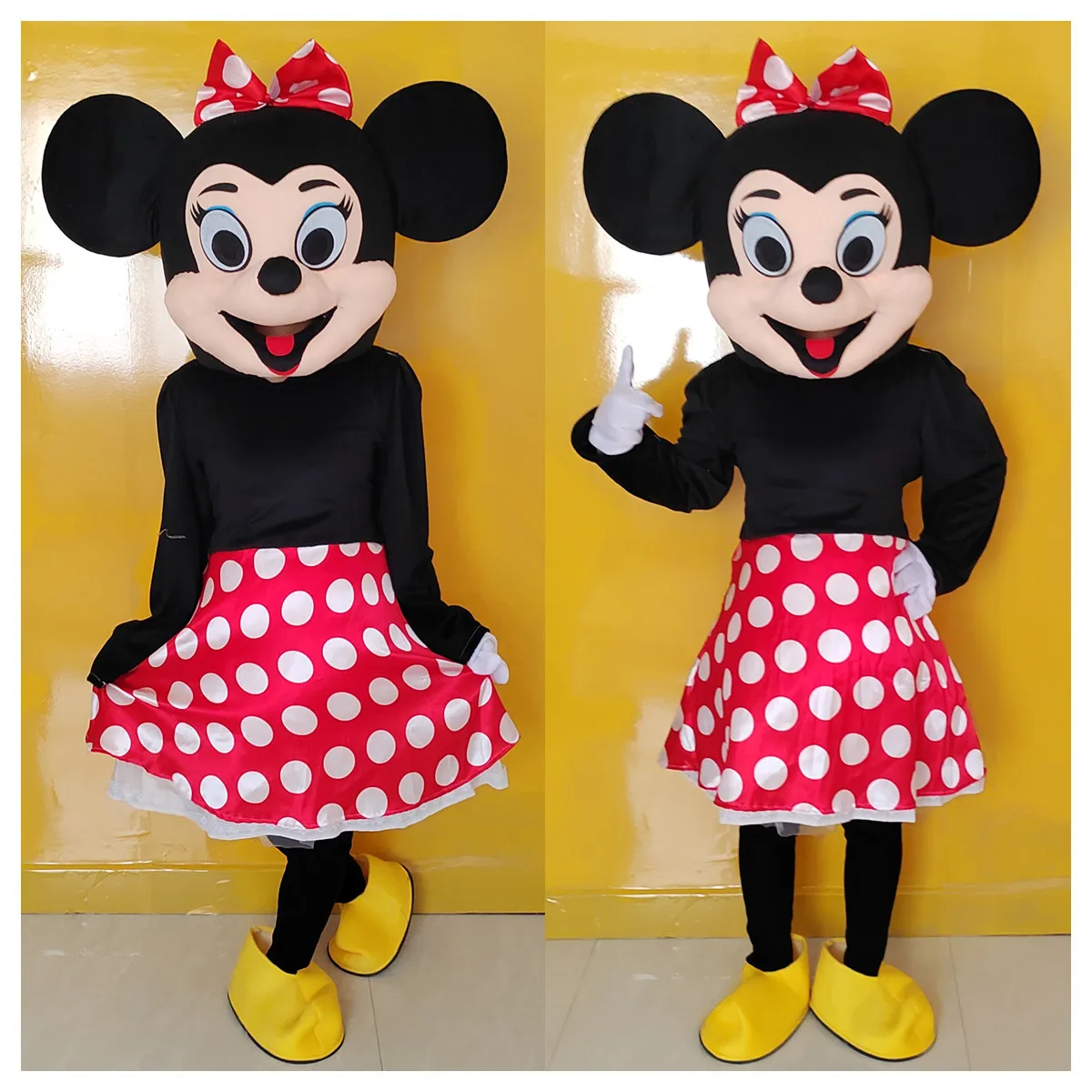 

[1 set] Disney Minnie and Winnie the Pooh cartoon character costume mascot costume advertising costume party costume animal toy