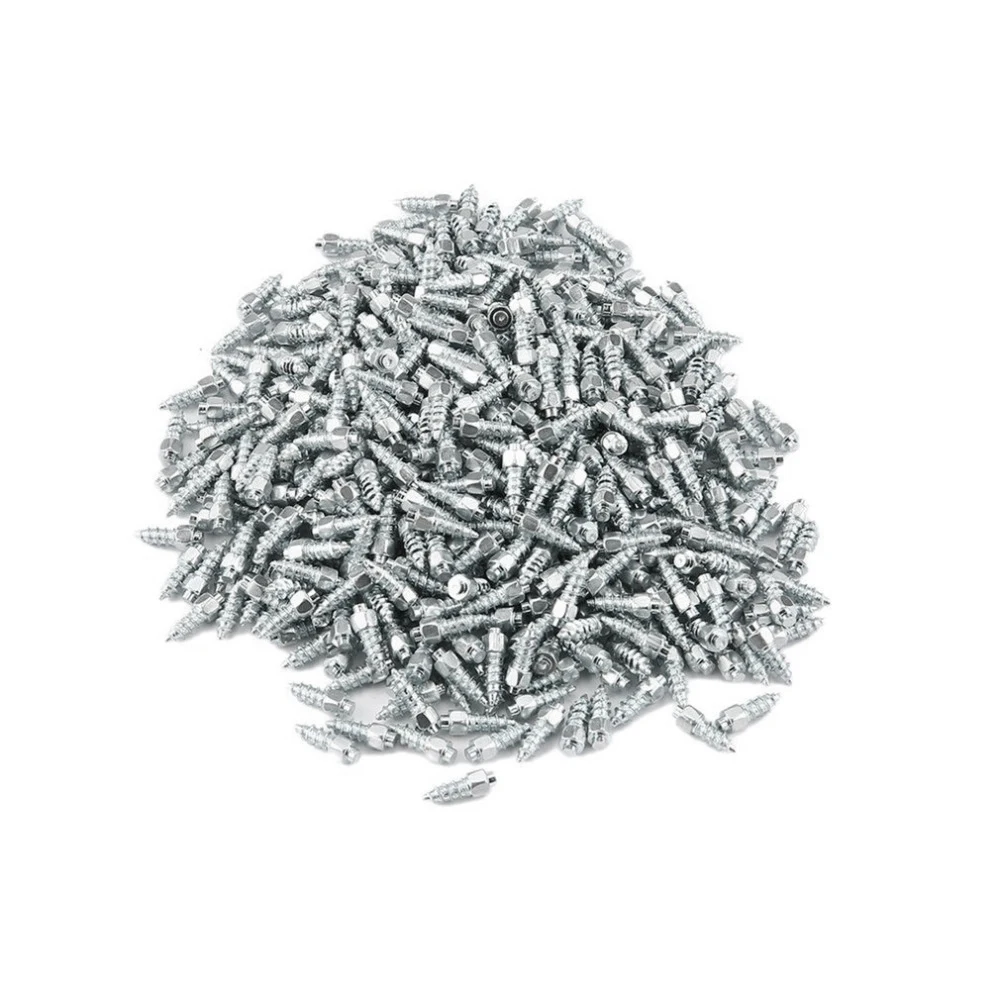 

100PCS 12mm Tire Studs Carbide Screw Snow Spikes Anti-Slip Anti-Ice for Car/SUV/ATV/UTV Car Tire Stud