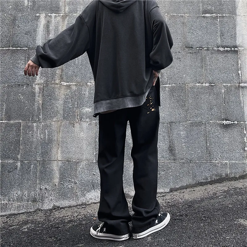 Men Jeans Autumn Male Trousers Cozy Breathable Retro Loose All-match Korean Trendy Streetwear Students Ulzzang Chic Wide Leg 3XL