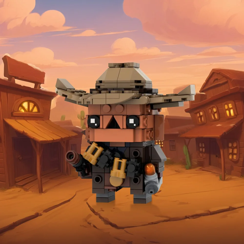 Фото MOC Science Fiction Movie Ghoul Мини-кукла Модель кирпичной головы Строительные блоки Savage Ghoul Фигурка Сборка кирпичной игрушки в подарок №1