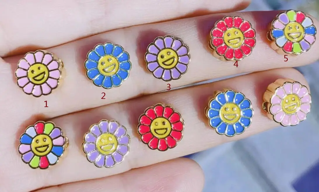 

2 шт., маленькие эмалевые подвески-соединители для браслета