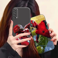 popular marvel phone case for huawei y7s y9a y6 2019 y7p 2020 y8s y7 2019 y9 2019 back funda carcasa liquid silicon coque