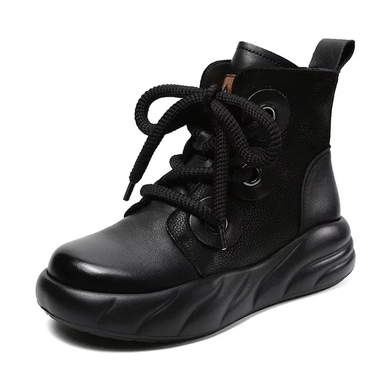 4 см лоферы из коровьей кожи мокасины зимние плюшевые массивные кроссовки