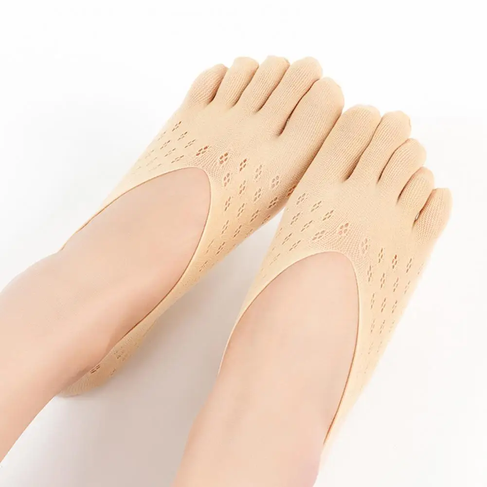 

1 Pair Stylish Toe Sock High Elasticity Anti-friction Hollow Fashion Summer Thin Toe Sock