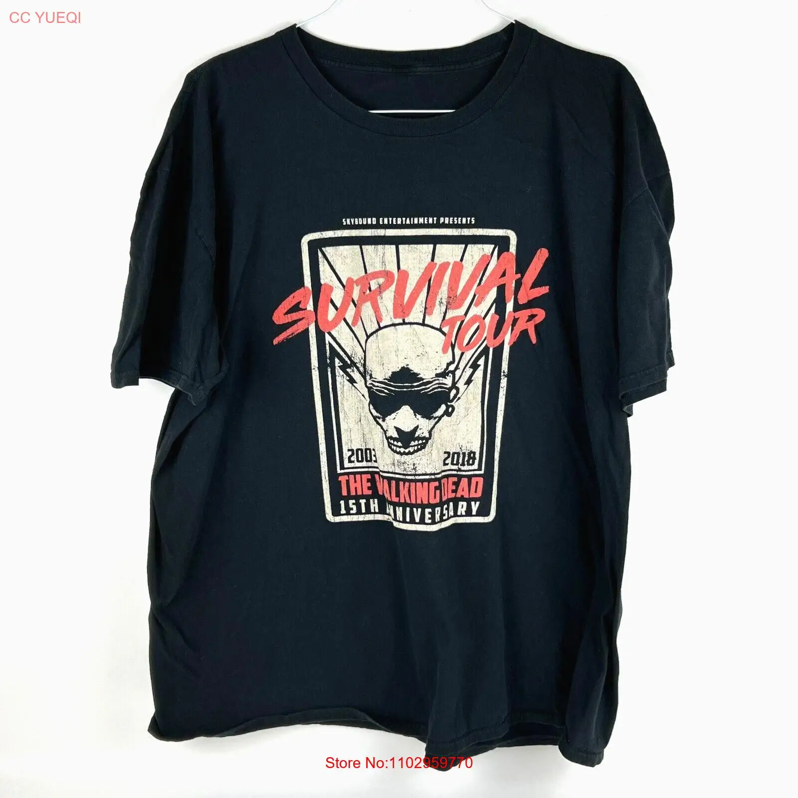 Футболка Ходячие мертвецы Выживание Тур Пятнадцатая годовщина 2003 - 2018 XXL 2XL