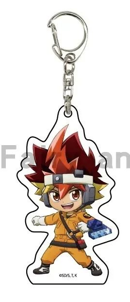 Фото Игра Ю-Ги-О! ХО РУС! Брелок-кукла аниме YuGiOh Oudou Yuuhi Yuamu Zwou Yudias Velgear акриловый брелок-подвеска для подарка №4