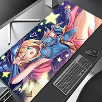 dark magician girl mouse pad anime gaming office computer accessories mat carpet kawaii cute girl attractive 900x400 xxl large