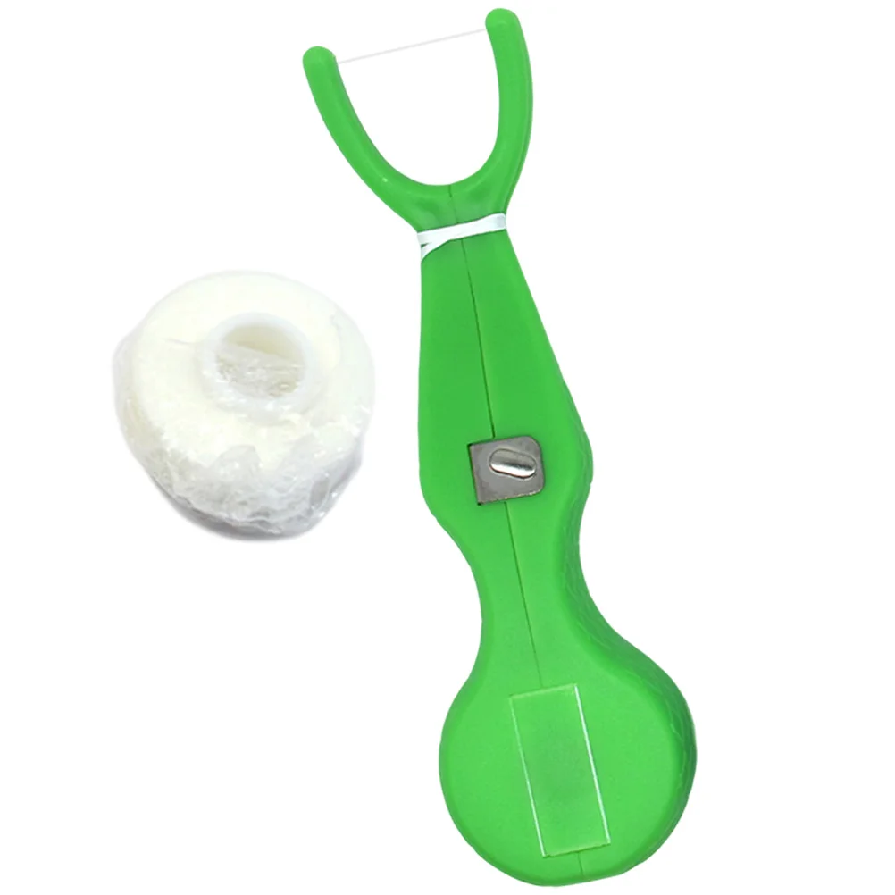 

Replaceable Dental Flosses Stick Teeth Cleaning Reusable Sticks Supplies Thread Threader Flosser Holder Pick Oral Tools