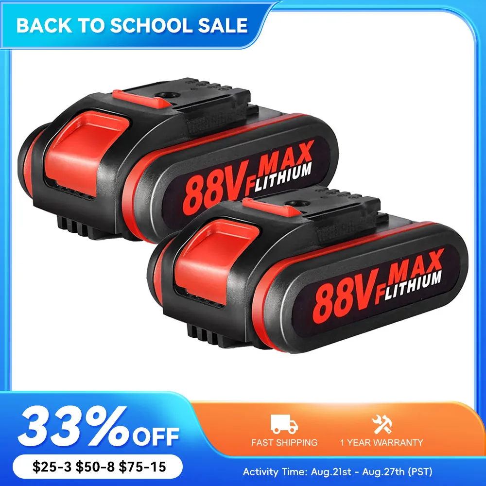 88VF Rechargeable Battery 1500mAh Lithium Ion Battery For Electric Saw Wrench Cordless Reciprocating Saw for 36VF 48VF 88VF