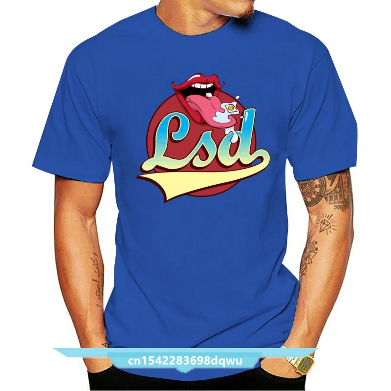 

Мужская Винтажная футболка с язычком Lsd Tab