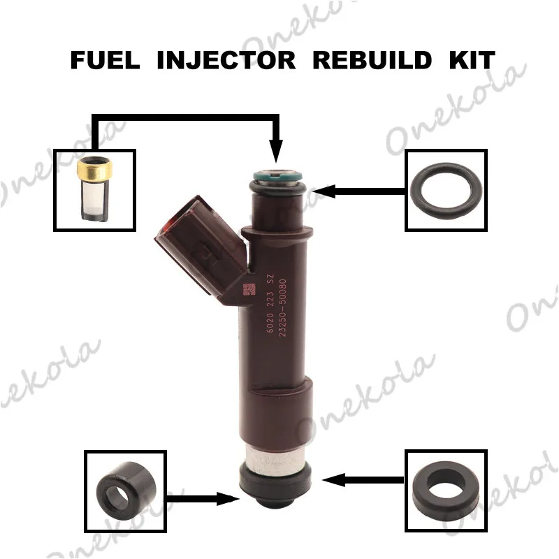 

Fuel Injector repair kit Orings Filters for Toyota Sequoia 4Runner Tundra 4.7L 23250-50080 23209-50080 23250-0F020