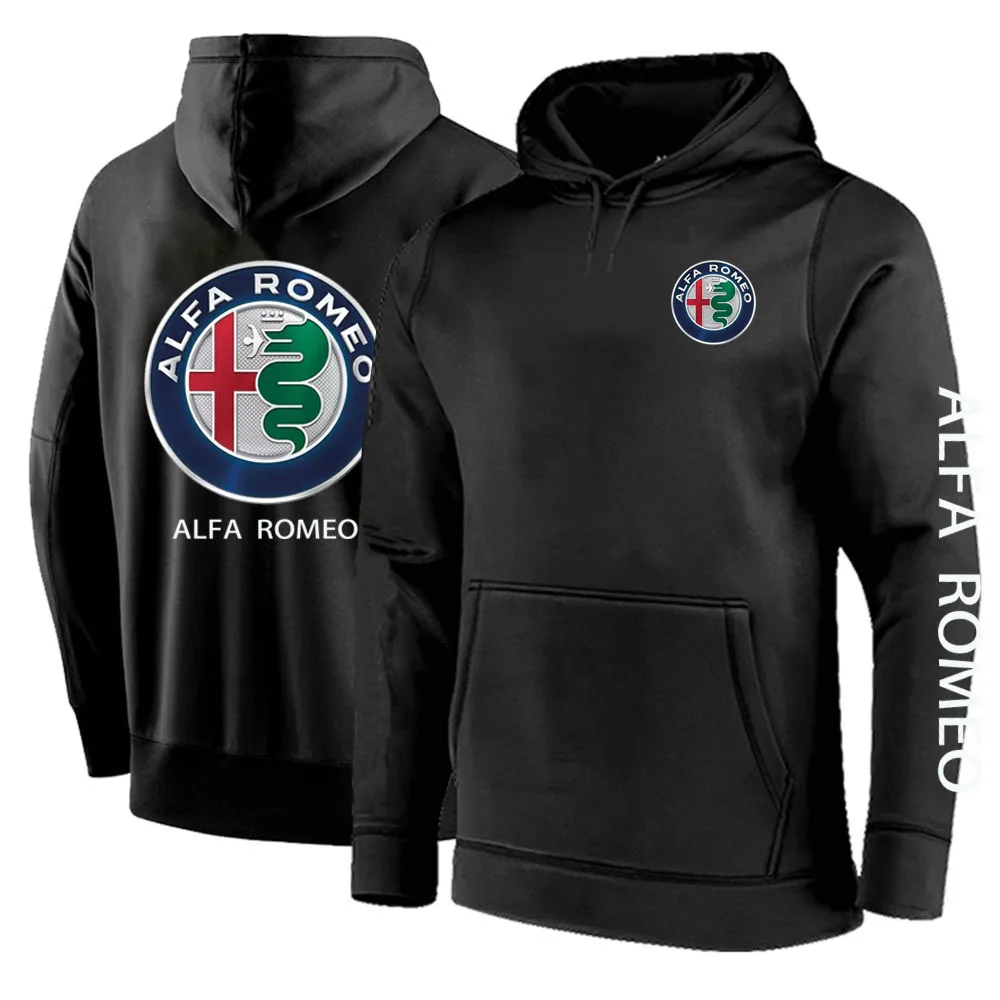 

2022 Men Spring Autumn Alfa Romeo Printing Comfortable Hoodies Customize Fleece Cotton Sweatshirts Casual Fashion Pullover Coats