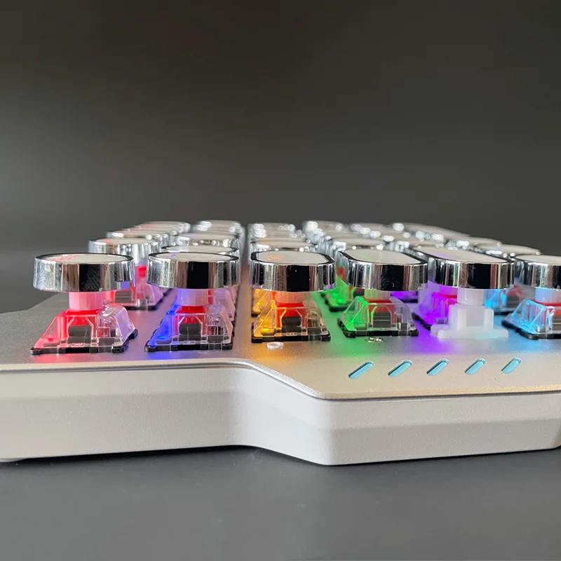 V3 Одноручная компактная портативная клавиатура для игр с механической