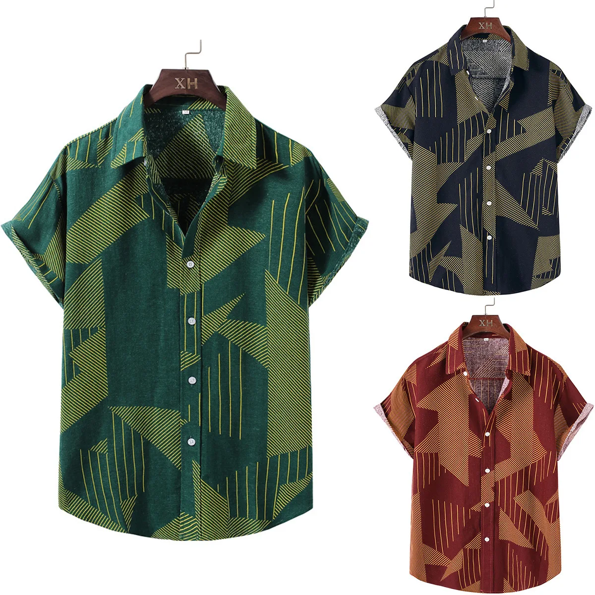 

Men's Shirts Casual Slim Fit short Sleeve Men Shirt Party Fashion Shirts