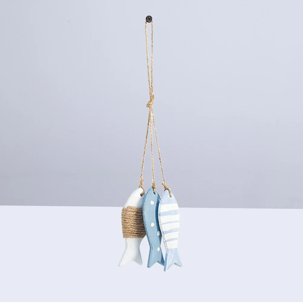 

Fish Decoration Pendant Curtain Wall Wooden Homedecor Kindergarten Decorations Sea Ideas String Small Nauticalroom Living